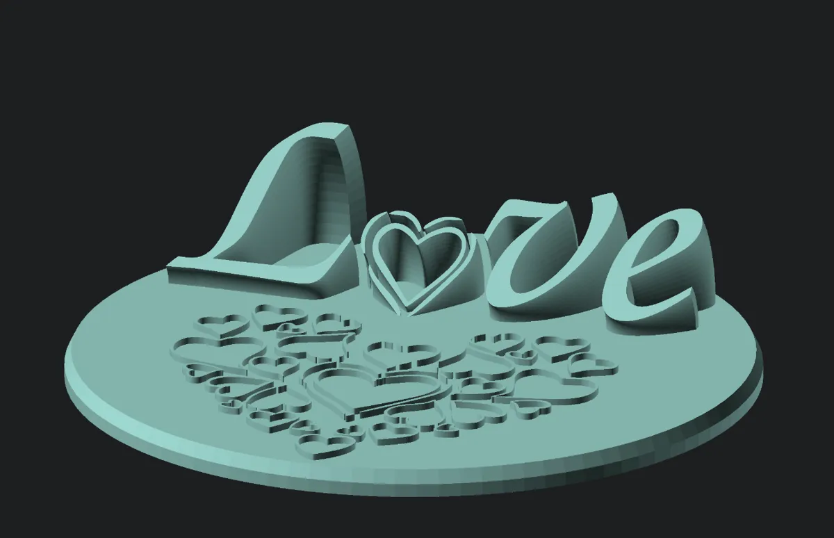 Texte décoratif Love — Saint-Valentin