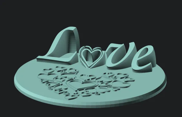 Texte décoratif Love — Saint-Valentin