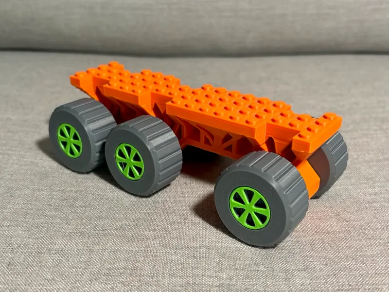 6x6 Monster Truck Brick Base Chassis