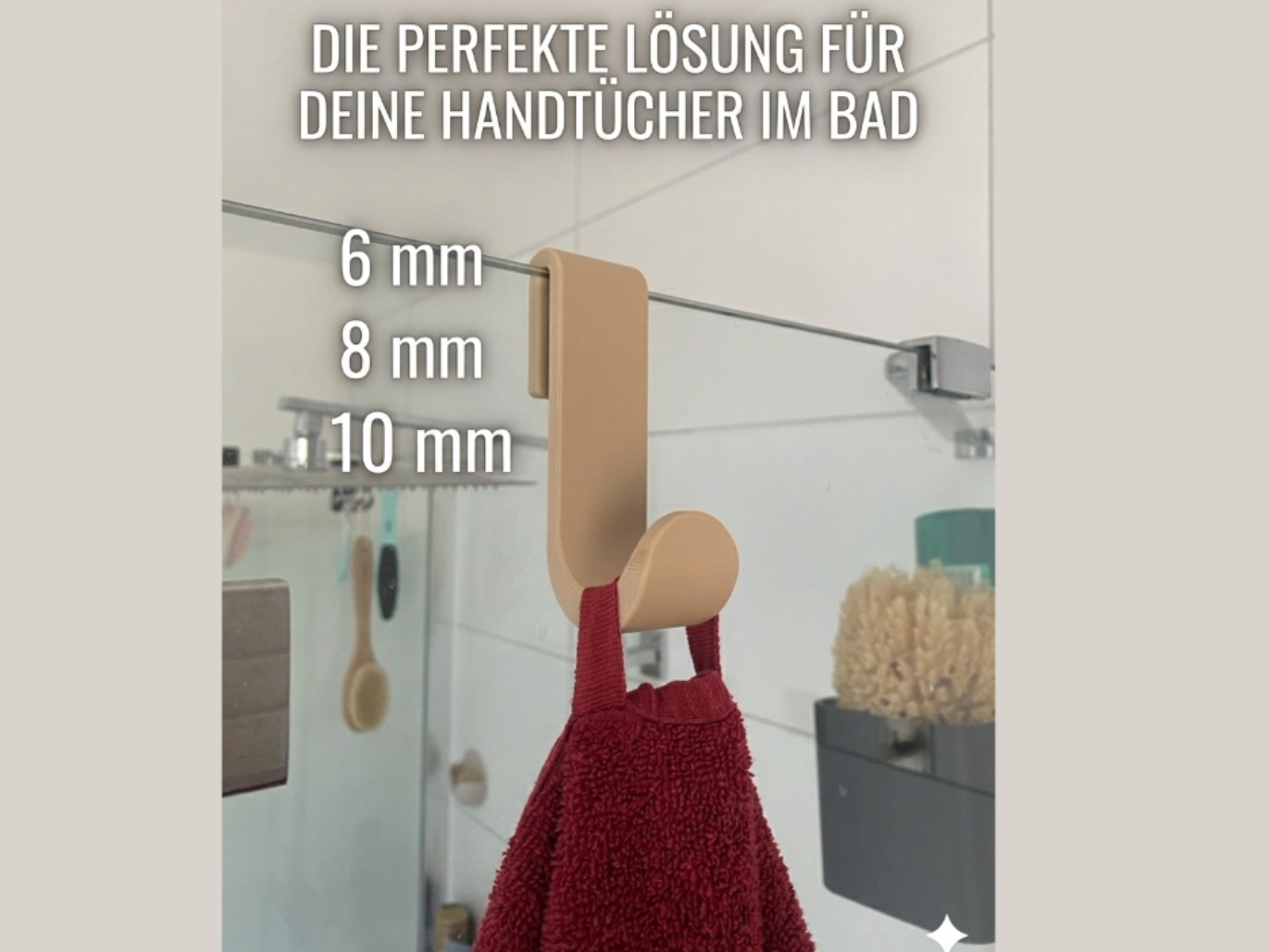 Miniatura 1 do modelo 3D Bathroomhook Towelhook Showerhook Hooks