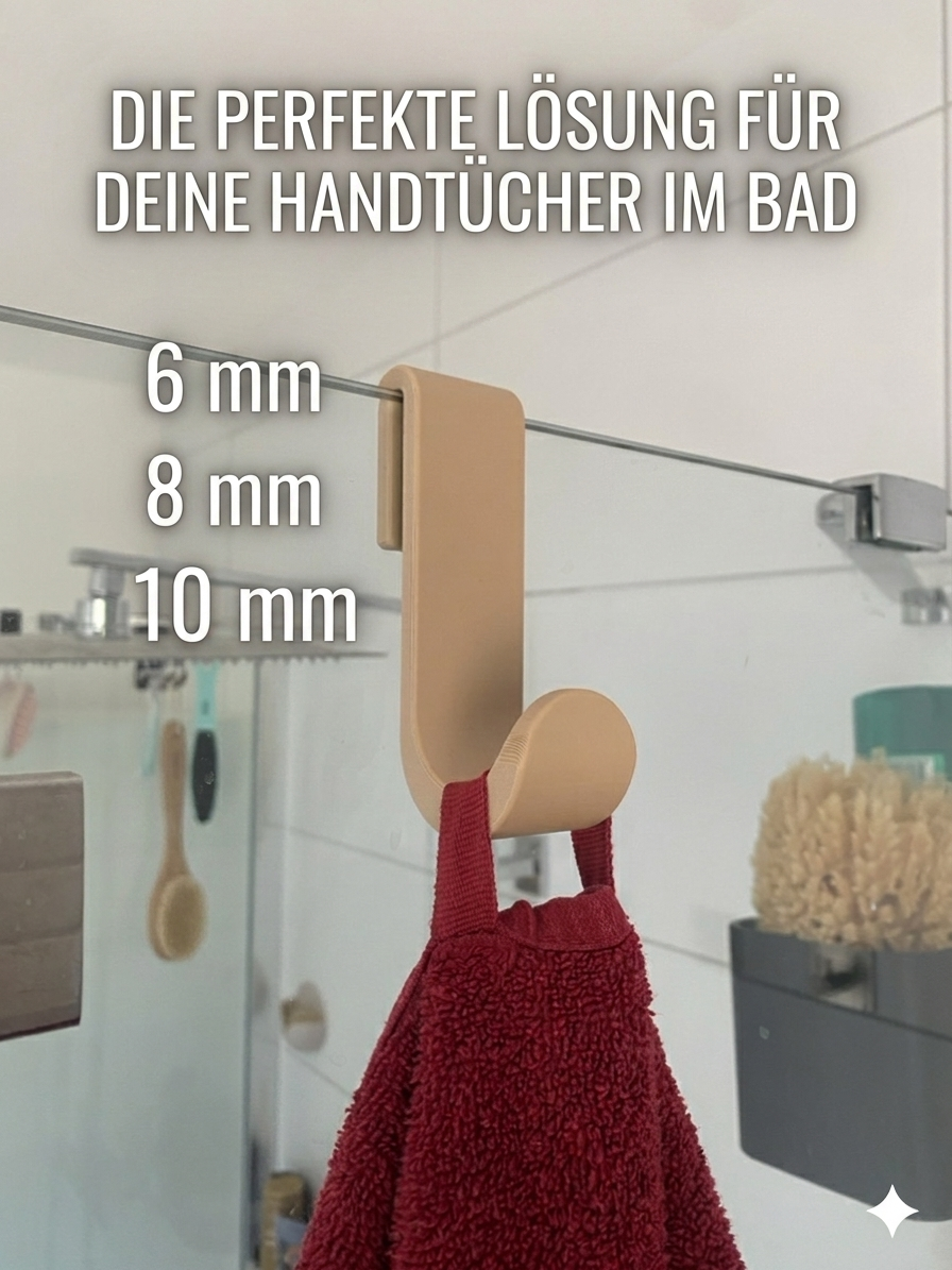 Miniatura 3 do modelo 3D Bathroomhook Towelhook Showerhook Hooks