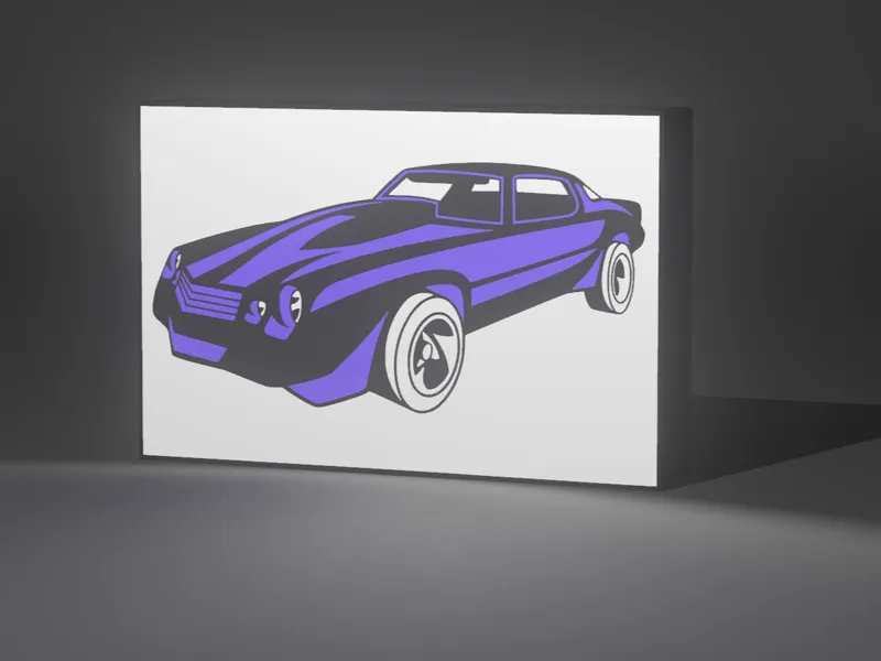 camaro z28 boite a lumiere