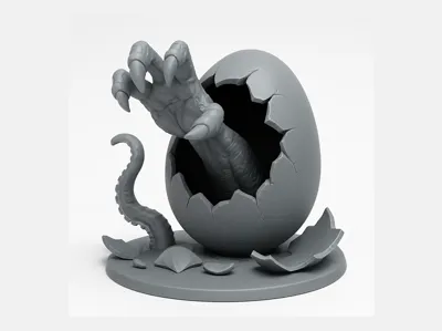 The Evil Egg - Monster Egg—Easter, Halloween & DND