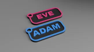 Keytag/Keychain with custom name