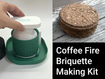 Coffee Fire Briquette Hand Press Making Kit