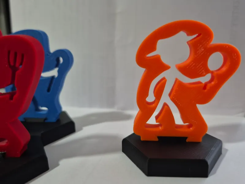 Explorer/Detective stick figure silhouette meeple