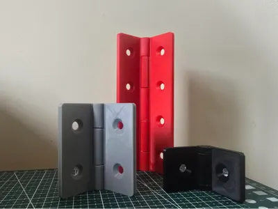 Hinges Print-In-Place / 180' rotation / strong