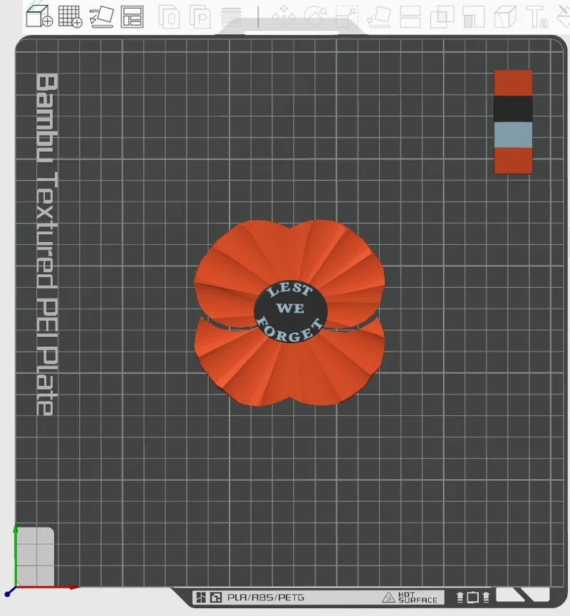 Remembrance Day full size Poppy