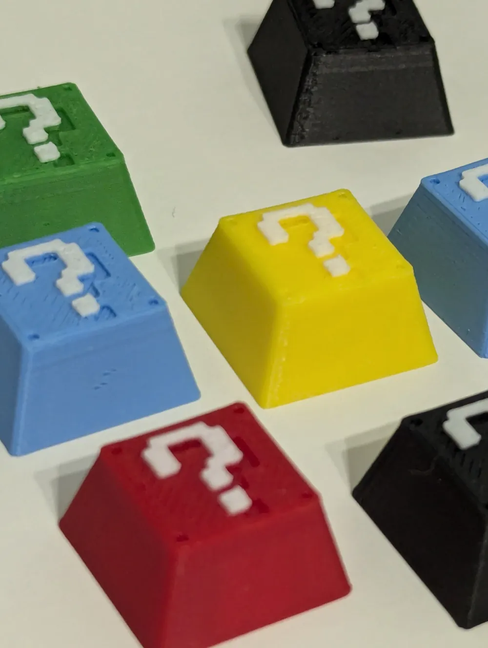 Question block keycap 8bit vintage style - Free 3D Print Model - MakerWorld