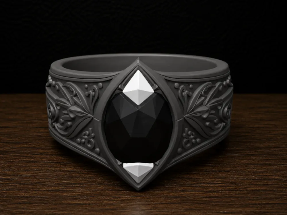 Letrero o emblema decorativo: LORD OF THE RINGS NIRIR RING OF SHADOWS. Referencia del modelo original.