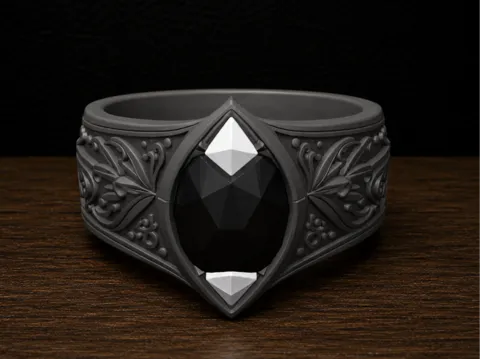 Letrero o emblema decorativo: LORD OF THE RINGS NIRIR RING OF SHADOWS — referencia de MakerWorld