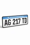 Argentine License Plate V2 28cm x 8cm x 4mm