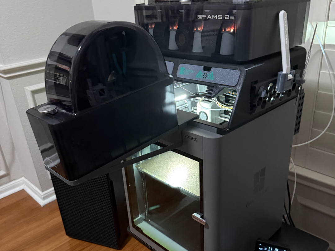 P2S AMS HT & Filament Spool Front Mount 