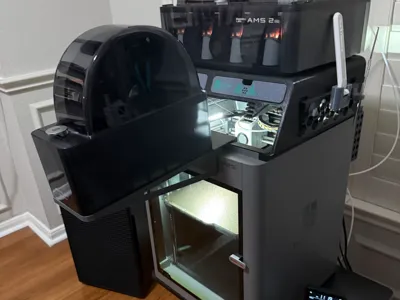 P2S AMS HT & Filament Spool Front Mount 