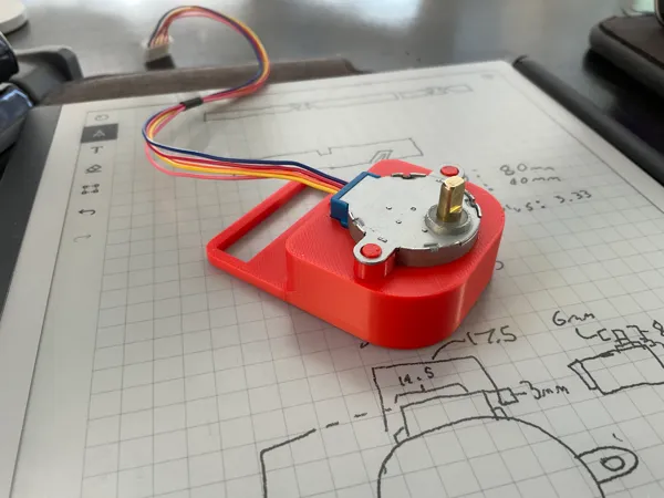 Support pour moteur pas à pas