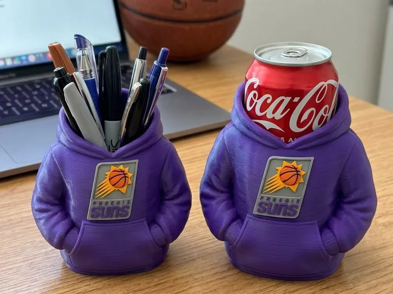 PHOENIX SUNS HOODIE SET PEN HOLDER AND CAN KOOZIE