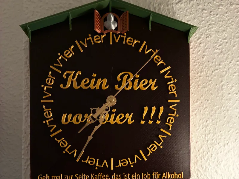 Uhr Kein Bier vor vier