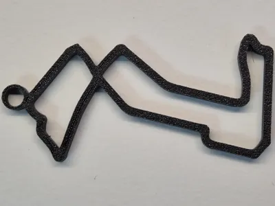 Singapore Grand Prix Keychain Formula 1 60x60x4mm