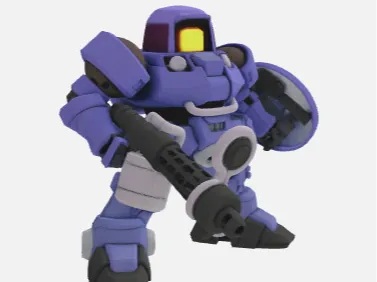 Leo Ground Type (OZ) - Gundam Wing SD