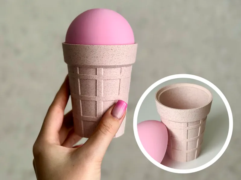 Ice Cream Storage Box - Cute Organizer