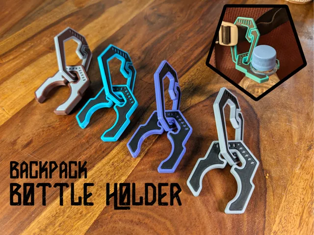 Backpack PET Bottle Holder - Easy To Print!