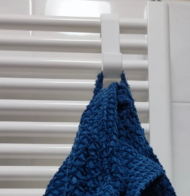 Radiator towel hook