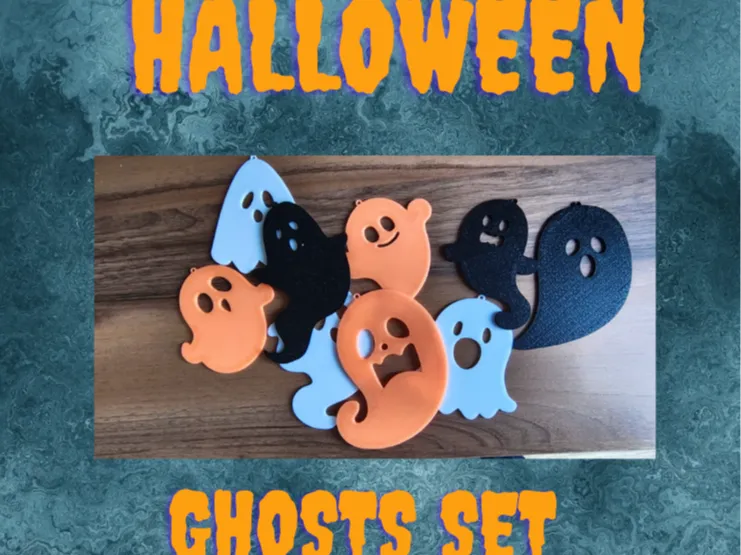 Halloween Ghosts Set - Hanging or Wall