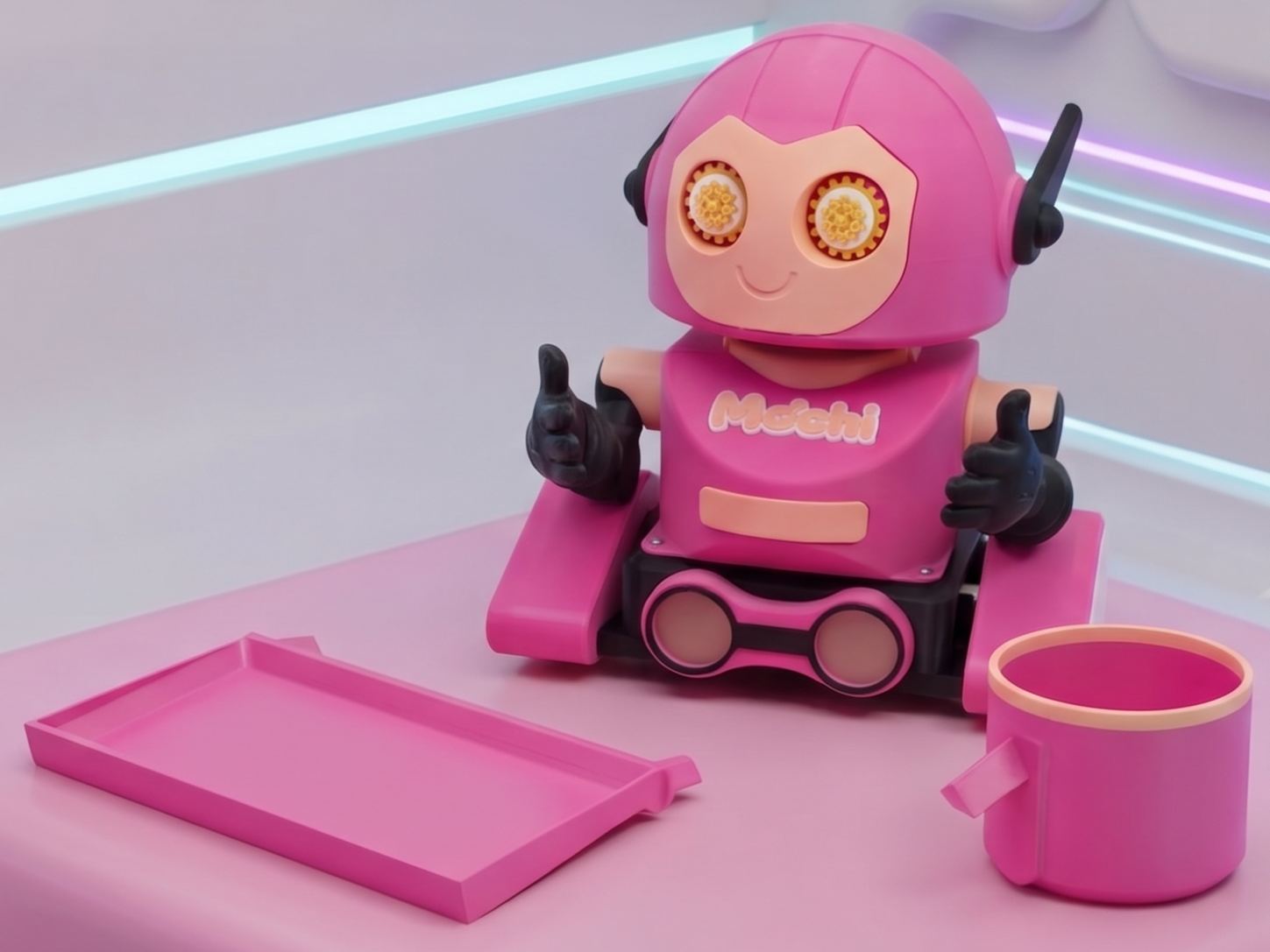 Miniatura 2 do modelo 3D Mochi Robot