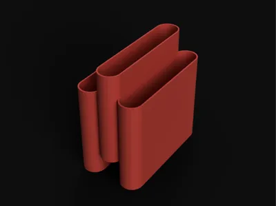 kartell magazine holder replica three compartments