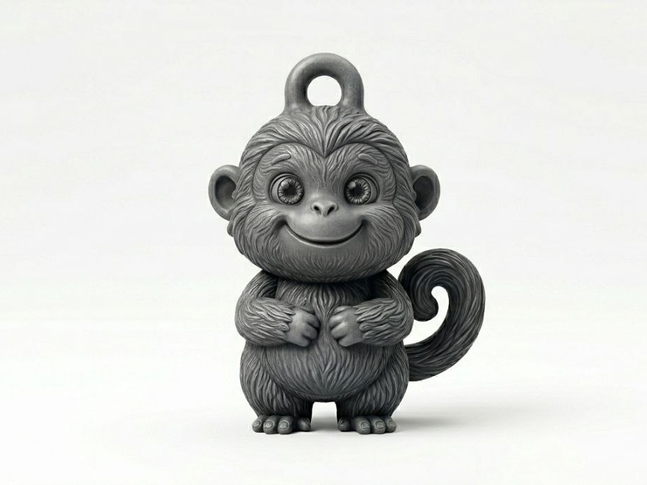 Cute Monkey Keychain / Pendant Figurine