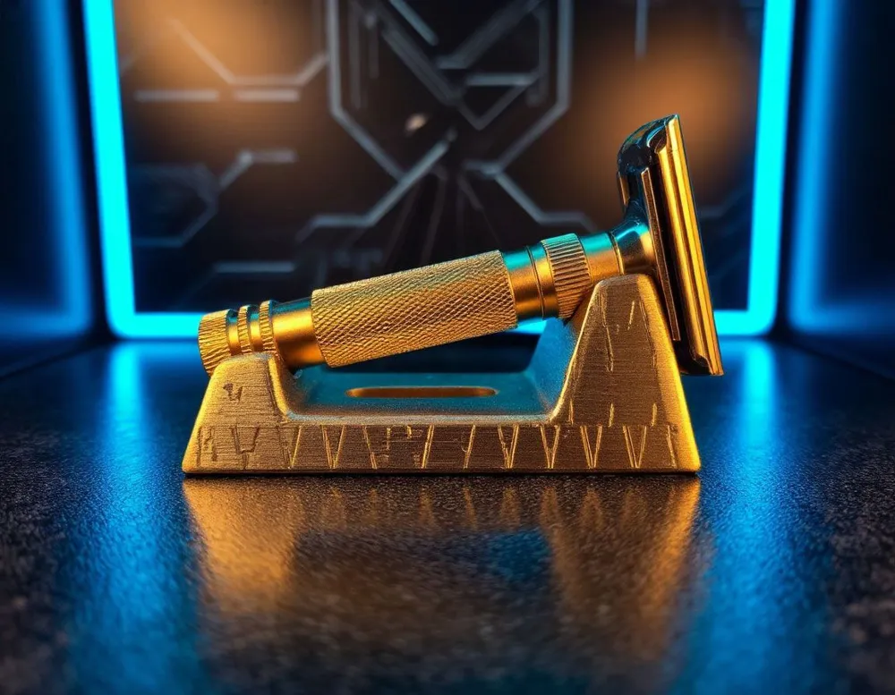 Razor Stand in Henson Shaving Style - Free 3D Print Model - MakerWorld
