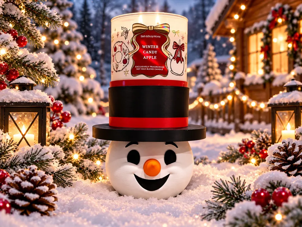Frosty Candle Holder - Free 3D Print Model - MakerWorld
