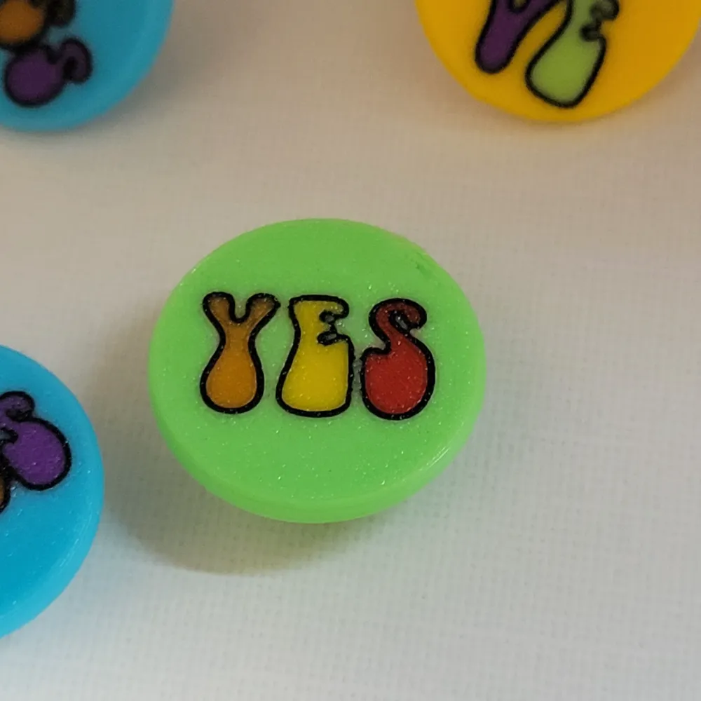 Crocs Jibbitz, Groovy Words by kabendesign MakerWorld