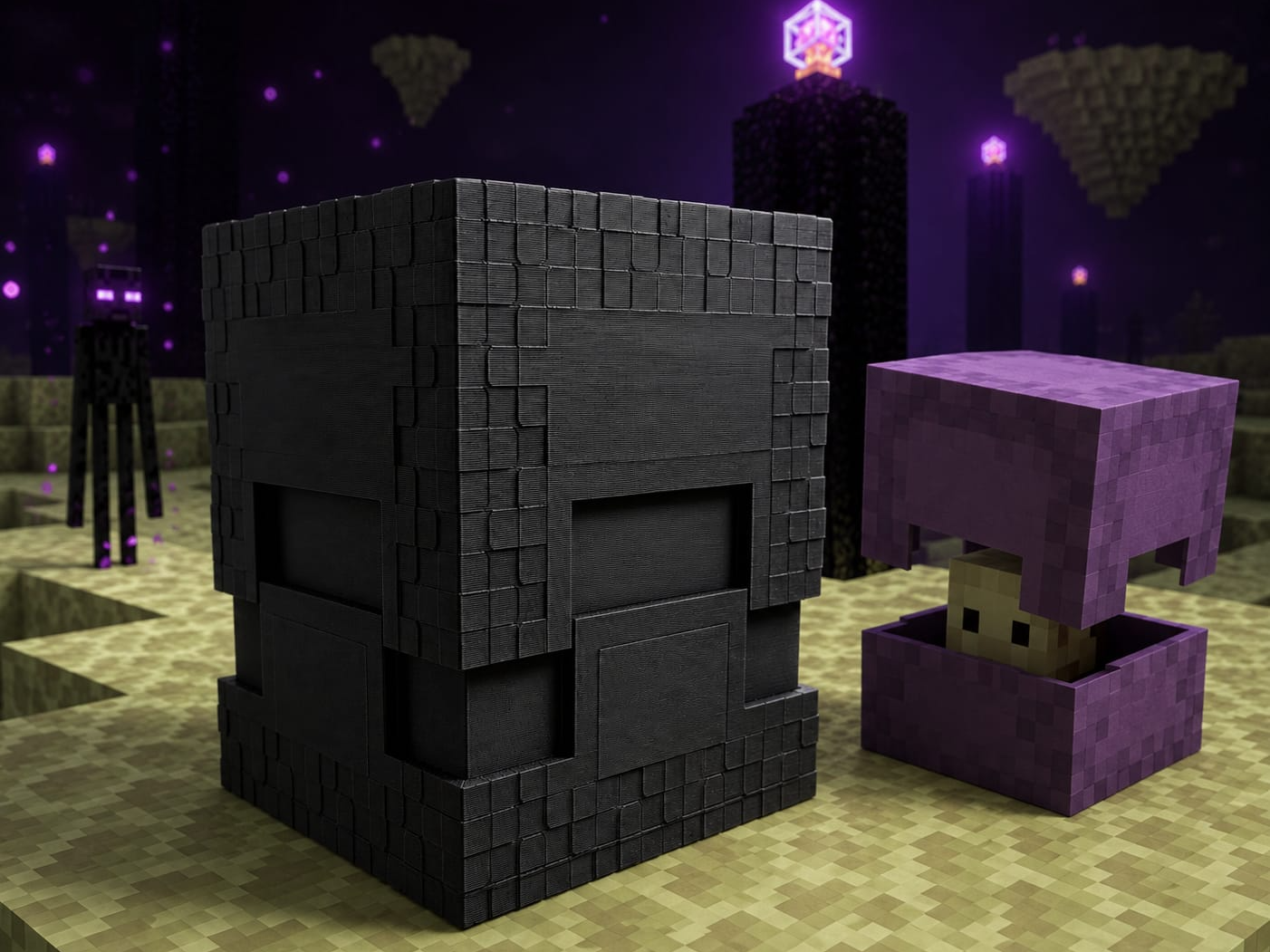 Shulker Minecraft Caja 