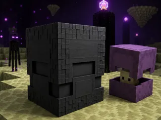 Shulker Minecraft Caja 