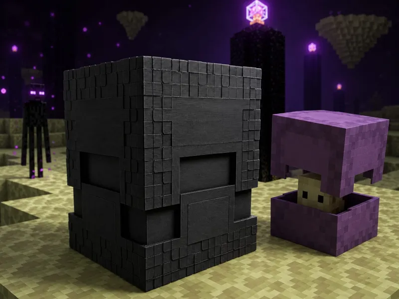 Shulker Minecraft Caja 