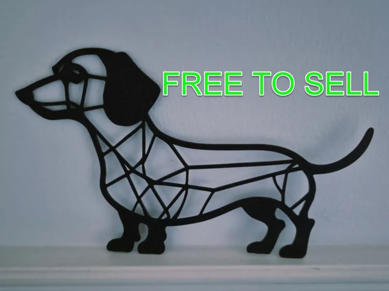 Dachshund 2d wall art