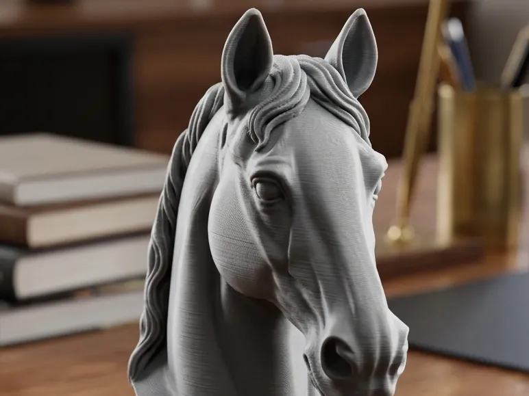 bust horse chess piece