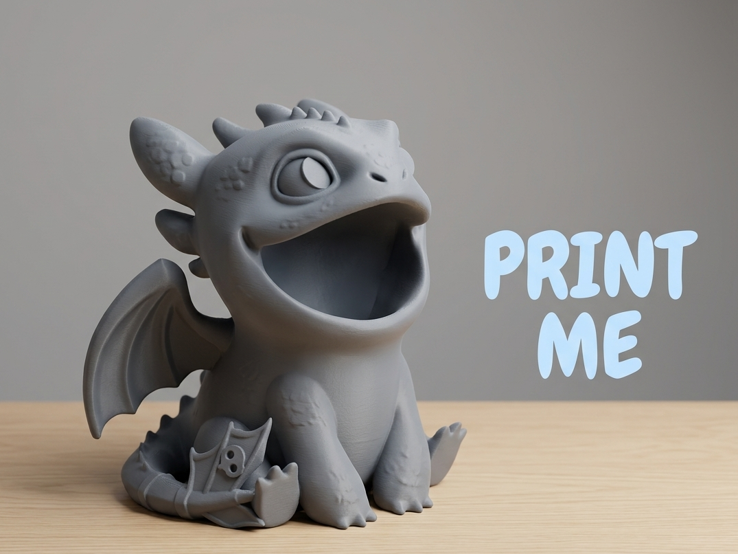 Cute Chibi Dragon Holder