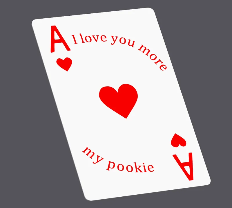 Valentine's day custom Ace of hearts