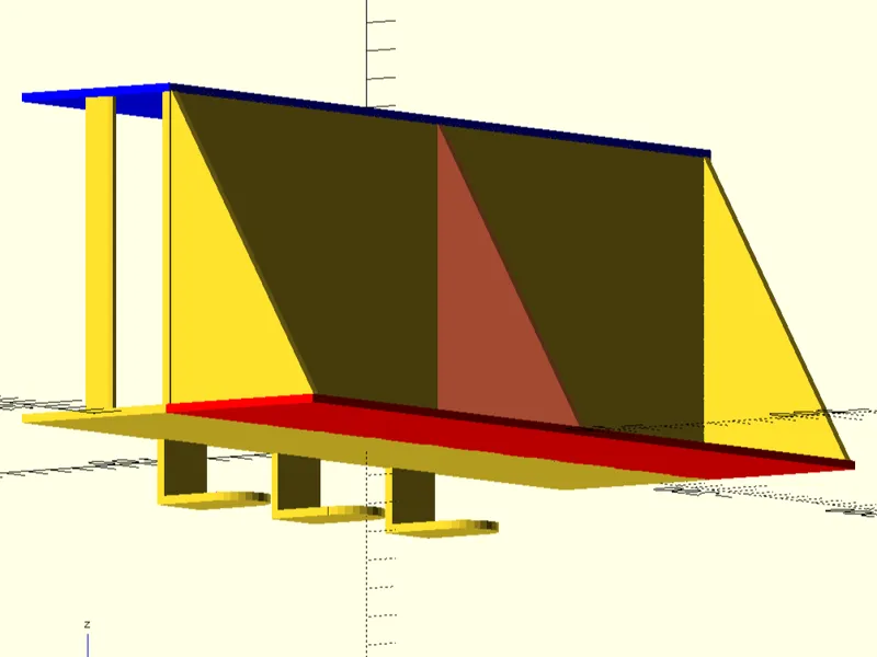 Shelf or spoolholder for printer rack, parametric 