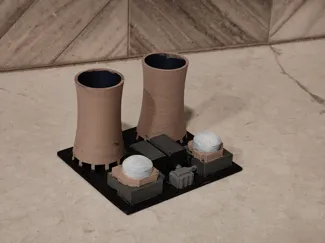 Nuclear Reactor Pen Holder/Model