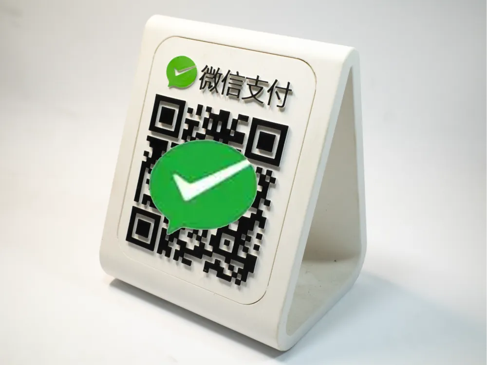 Desktop Table Sign QR Code Double-Sided Replaceable Table Sign ...