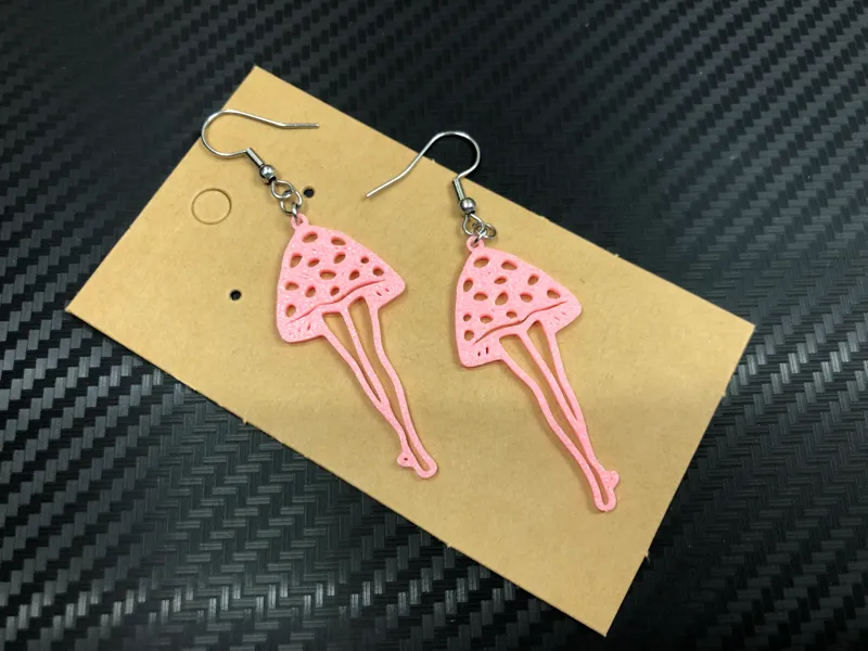 Lady mushroom earrings, no AMS, 0.4 mm nozzle