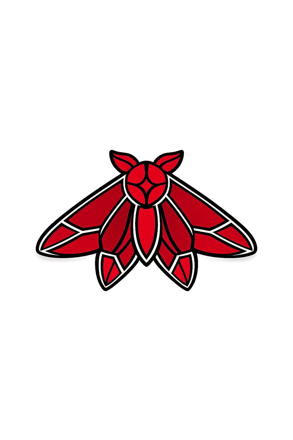Red Moth Earrings – 3D Printed Jewelry view 4