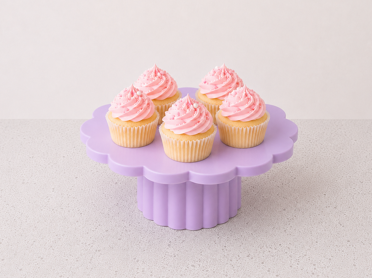 Scalloped Cake Stand | Dessert & Display Stand