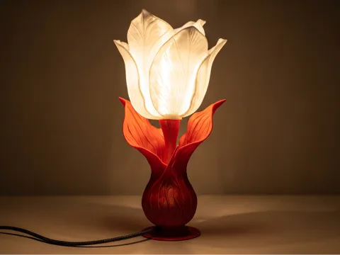 Accesorio de iluminación decorativa: Tulip Flower Lamp — referencia de MakerWorld