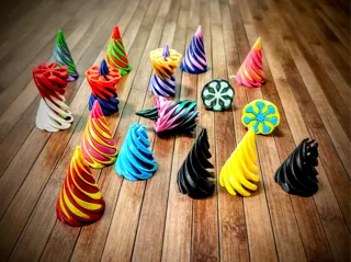 Mini Passthrough Vortex Spiral Fidget Cone