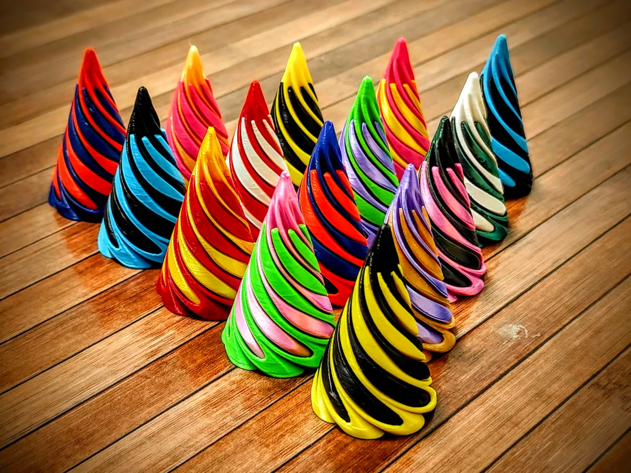 Mini Passthrough Vortex Spiral Fidget Cone view 3