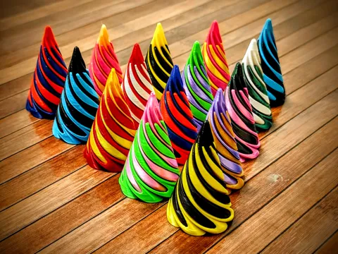 Mini Passthrough Vortex Spiral Fidget Cone view 3